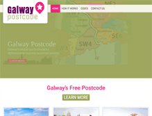 Tablet Screenshot of galwaypostcode.com